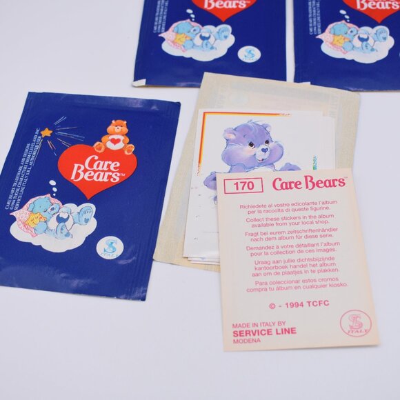 5x Care Bears Characters 1994 Pack of 6 Vintage Stickers Made in Italy - Picture 8 of 8